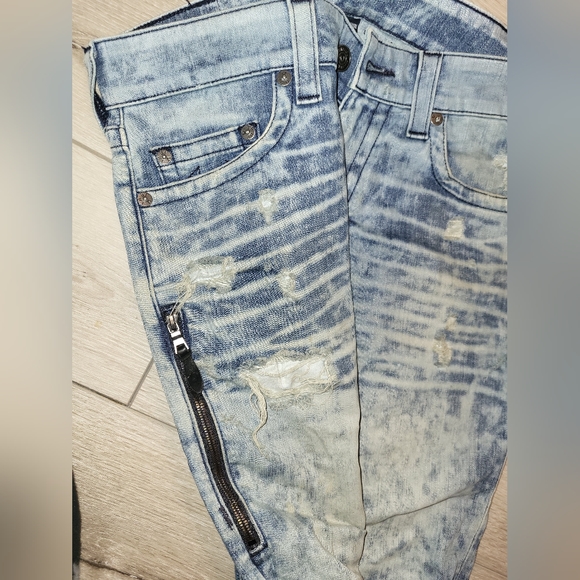 👖True Religion "Mick" Distressed Blue Jeans (32)W - Picture 7 of 16